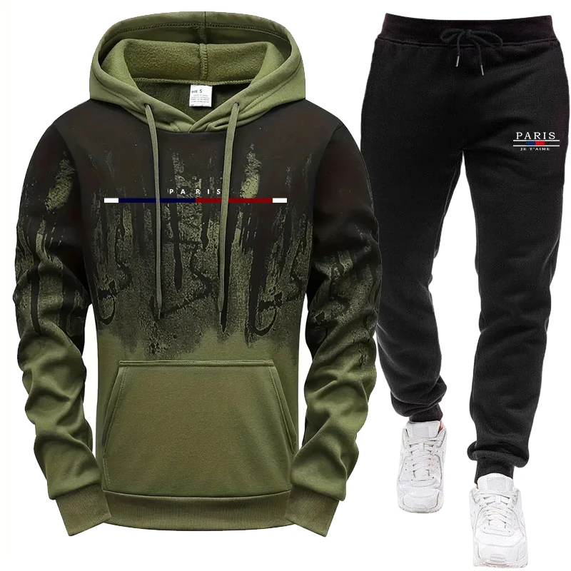 Мужской комплект/худи/брюки: о – обзор и цена Outdoor Sports Outfit